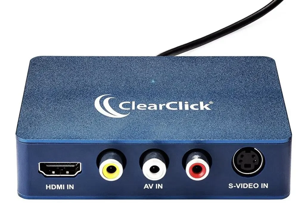 ClearClick Video2USB 1080P USB-C Video Capture Device HDMI RCA S-Video VHS VCR